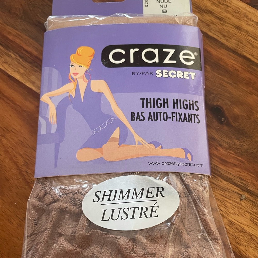 2for$20 Thigh highs in nude size B